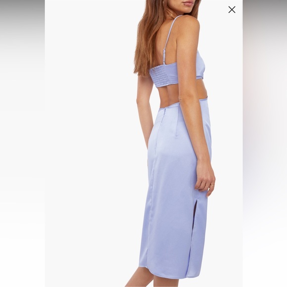 NWT Periwinkle Cutout Sides Spaghetti Strap Midi Dress - Picture 5 of 11